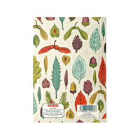 Journal Feuilles et Graines, papier recyclé de style vintage